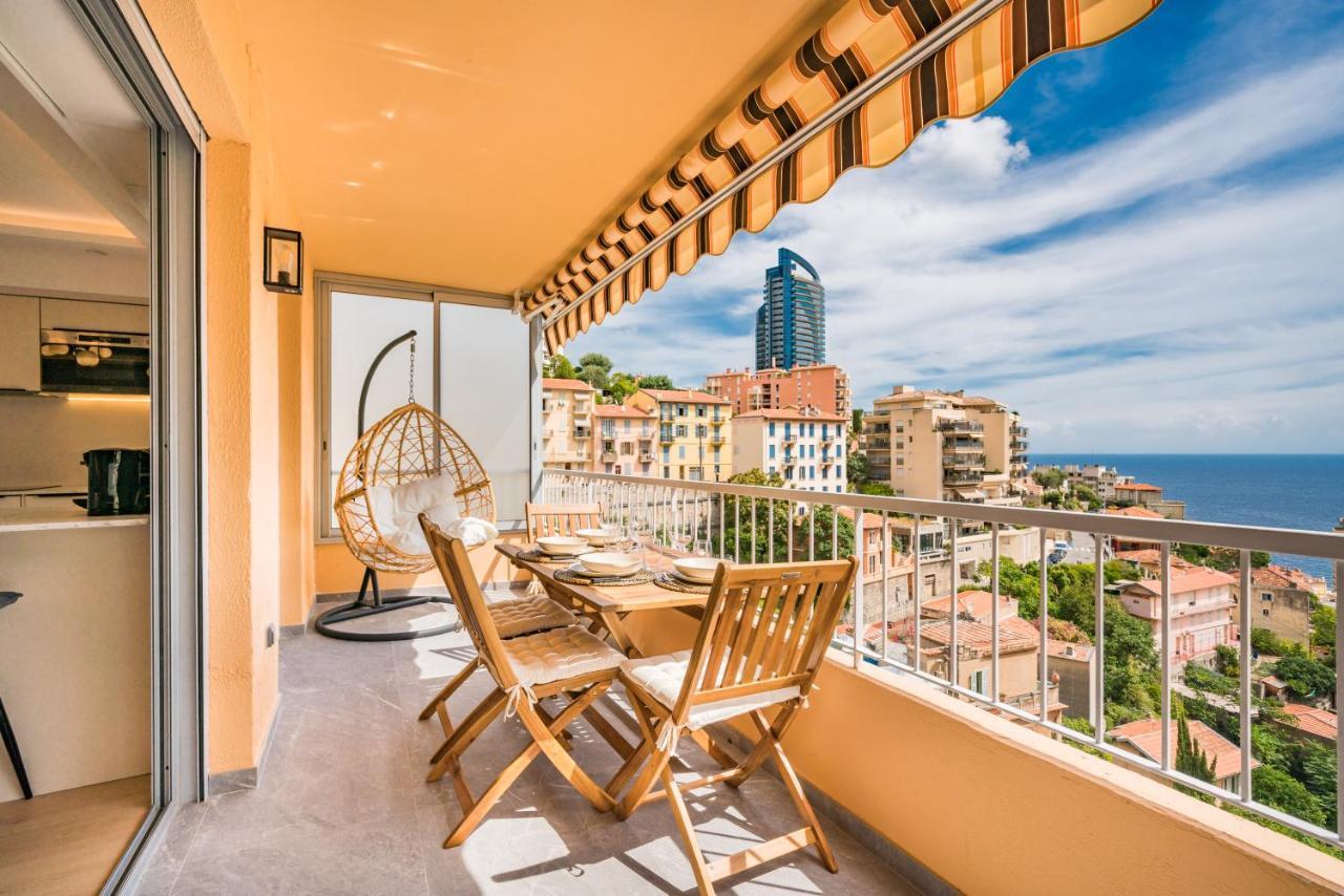 Baie De Monaco - Terrasse Vue Mer - Parking - Af ボーソレイユ エクステリア 写真