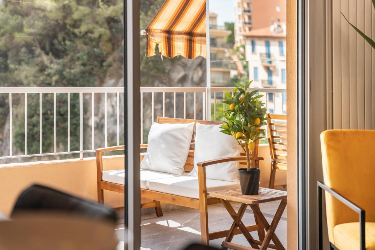 Baie De Monaco - Terrasse Vue Mer - Parking - Af ボーソレイユ エクステリア 写真